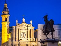 Piazza San Carlo  Chiesa di  S.Carlo e monumento a Emanuele Filiberto "Caval 'd brons"