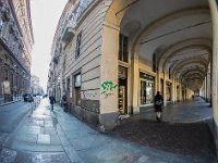 Imbocco della via  Angolo tra via Maria Vittoria e piazza San Carlo