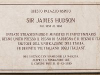 L'ambasciata inglese  via Maria Vittoria 12 targa commemorativa di James Hudson