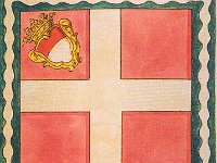 Saluzzo  Bandiera di battaglione del reggimento Saluzzo, usata dai primi anni del '700 al 1775.