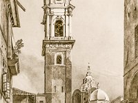 1829 - Campanile Duomo  Esterno e campanile del Duomo nel 1829